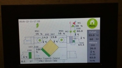 MaR regulace VZT bazénu