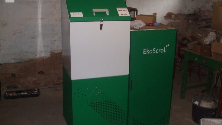 Nový automatický kotel Ekoscroll V7 Plus
